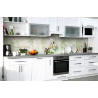 Наклейка вінілова кухонний фартух 60х300 см Птахи в саду