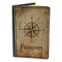 Обложка для паспорта DevayS Maker DM 03 Роза ветров коричневая (01-0103-449)