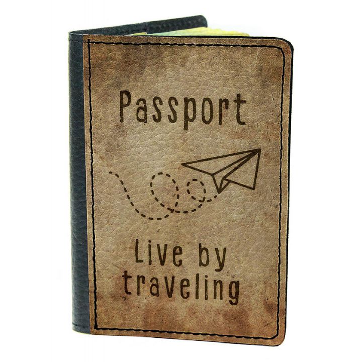 Обложка для паспорта DevayS Maker DM 03 Полет коричневая (01-0103-452)