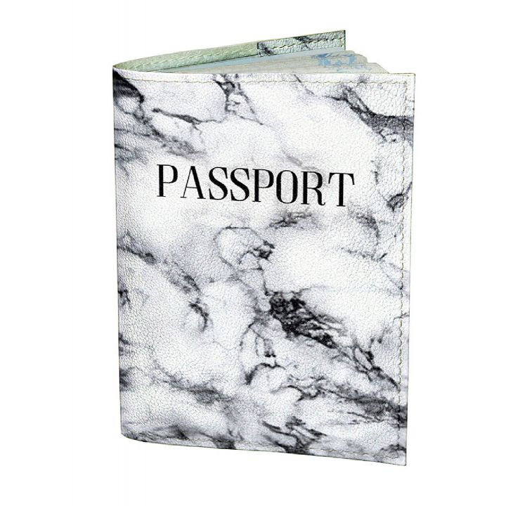 Обложка для паспорта DevayS Maker DM 0202 Мрамор белый белая (01-0202-438)