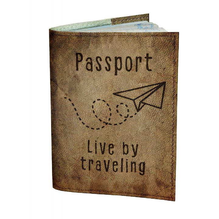 Обкладинка для паспорта DevayS Maker DM 0202 Політ коричнева (01-0202-452)