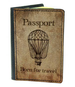 Обложка для паспорта DevayS Maker DM 03 Воздущный шар коричневая (01-0103-444)
