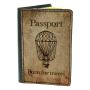 Обкладинка для паспорта DevayS Maker DM 03 Повітряна куля коричнева (01-0103-444)