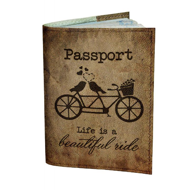 Обложка для паспорта DevayS Maker DM 0202 Тандем коричневая (01-0202-445)