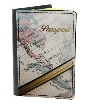 Обложка для паспорта DevayS Maker DM 03 Глобус разноцветная (01-0103-456)