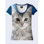 Молодежная 3D Футболка Кошка