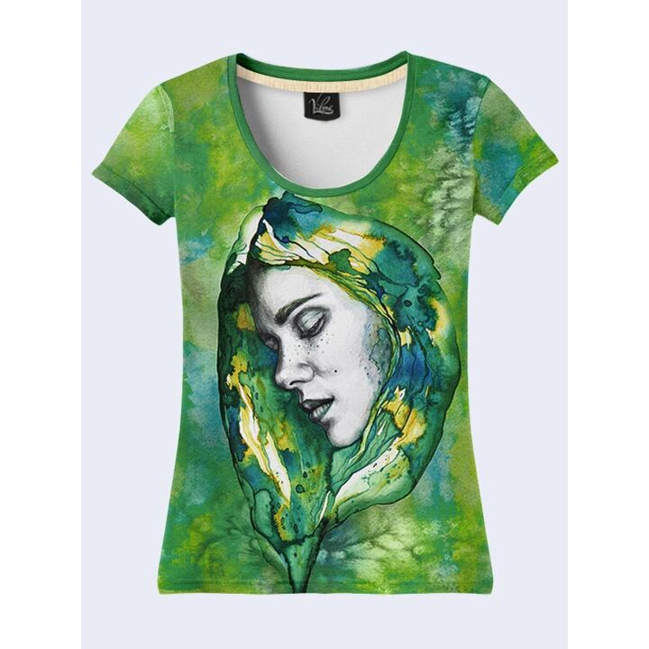 Молодіжна 3D Футболка Green hair