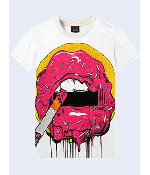 Футболка Lips smoke