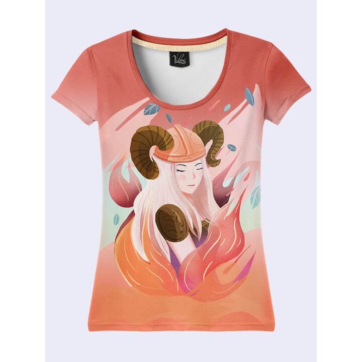 Молодіжна 3D Футболка Aries зодіак