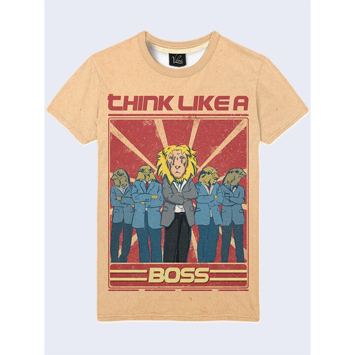 Молодіжна чоловіча 3D Футболка Like a boss