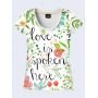 Молодежная 3D Футболка Love is spoken here
