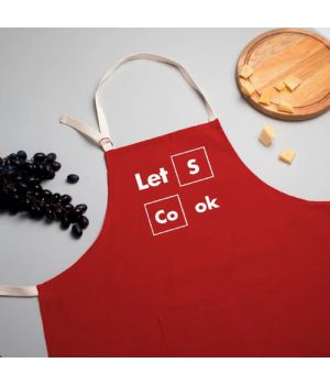 Фартух LET'S COOK, Червоний