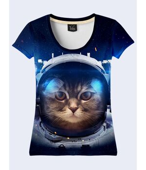 Футболка Котик у скафандрі