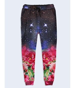 Модные женские брюки Space flowers