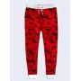 Модные женские брюки Красные розы