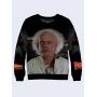 3D Мужской свитшот Back to the Future Doc Brown