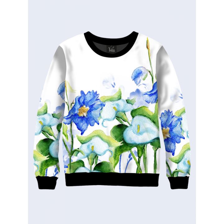 Жіночий світшот Watercolor flowers