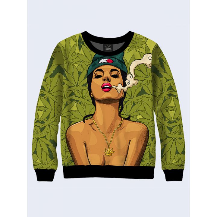Женский свитшот Smoking girl