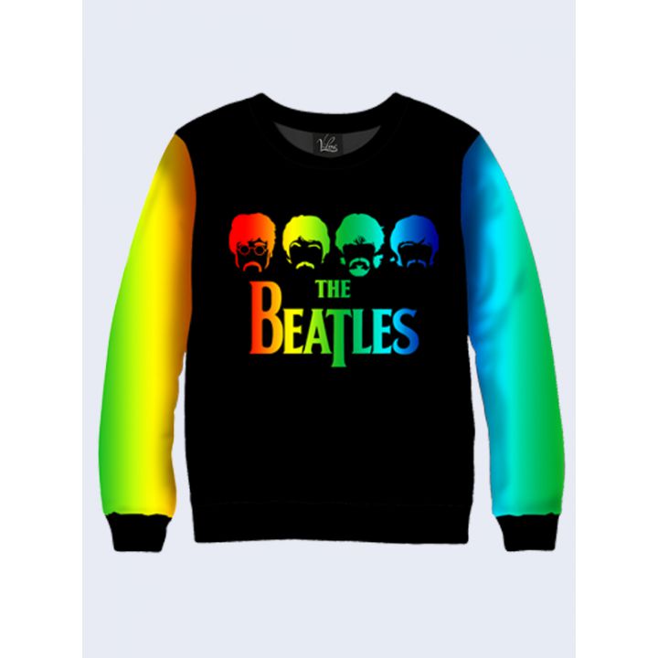 3D Мужской свитшот Group Beatles