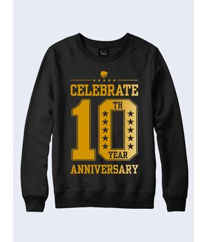 Чоловічий світшот Celebrate 10 anniversary