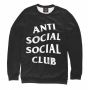 Світшот чорний чоловічий Anti Social Social Club