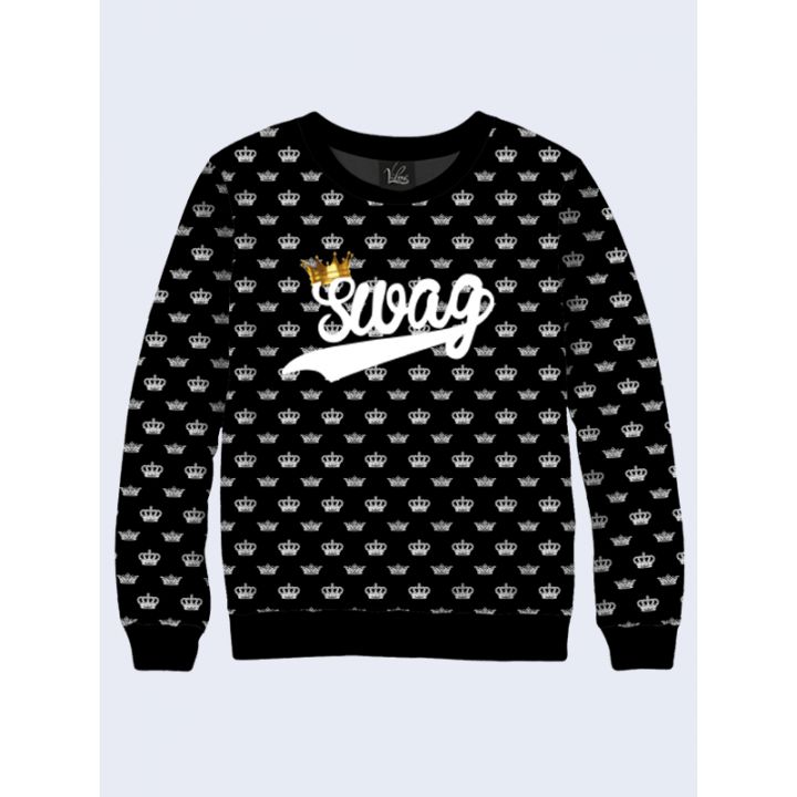 3D Мужской свитшот Crown SWAG