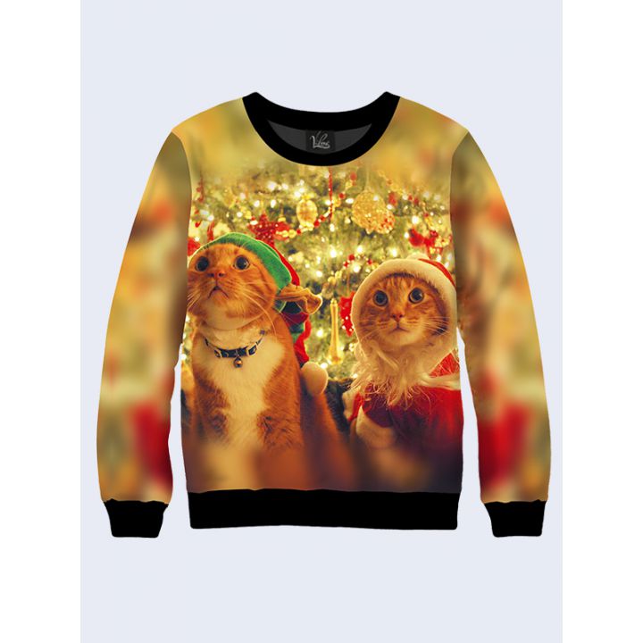 Жіночий світшот Christmas cats