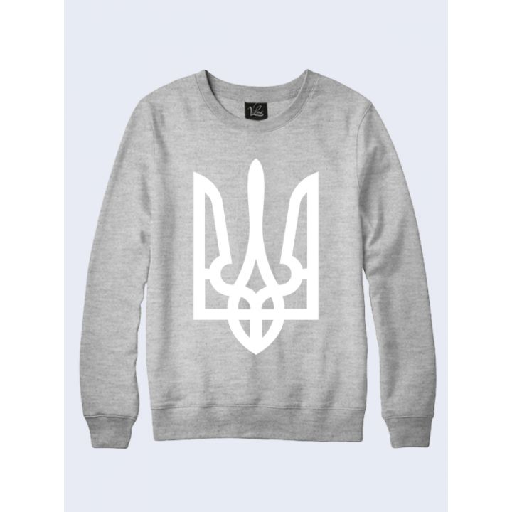 Женский свитшот Трезубец белый