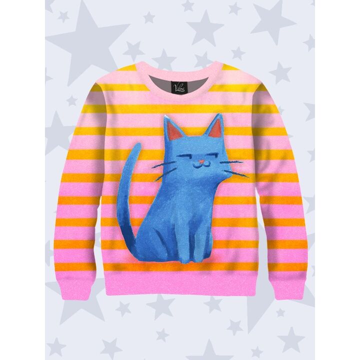 Дитячий світшот Blue kitten, 67362