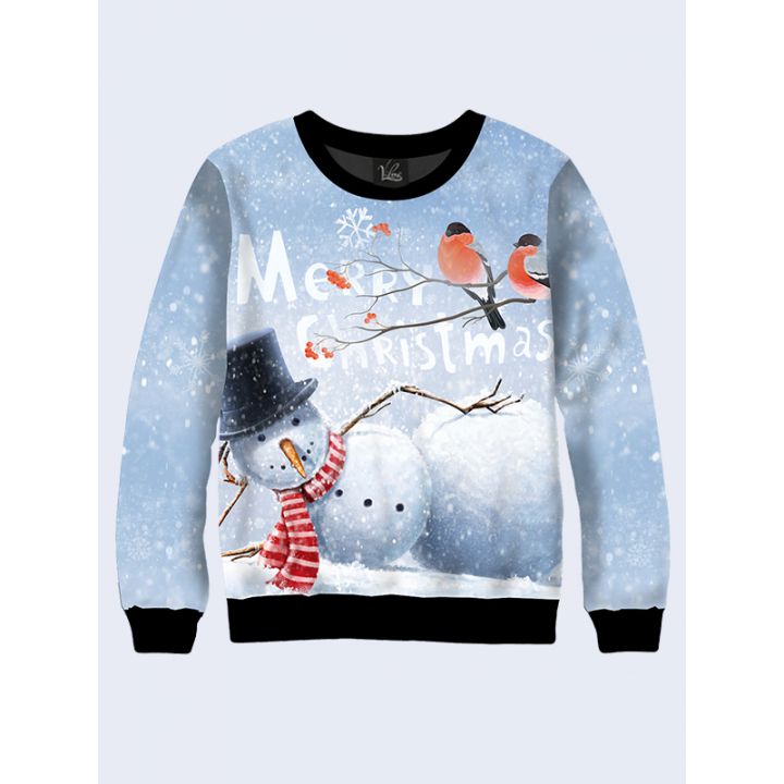 Женский свитшот Снеговик