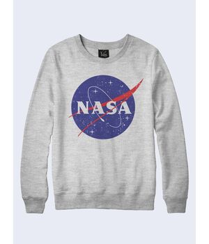 Мужской свитшот NASA космос серый