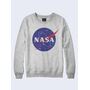 Мужской свитшот NASA космос серый