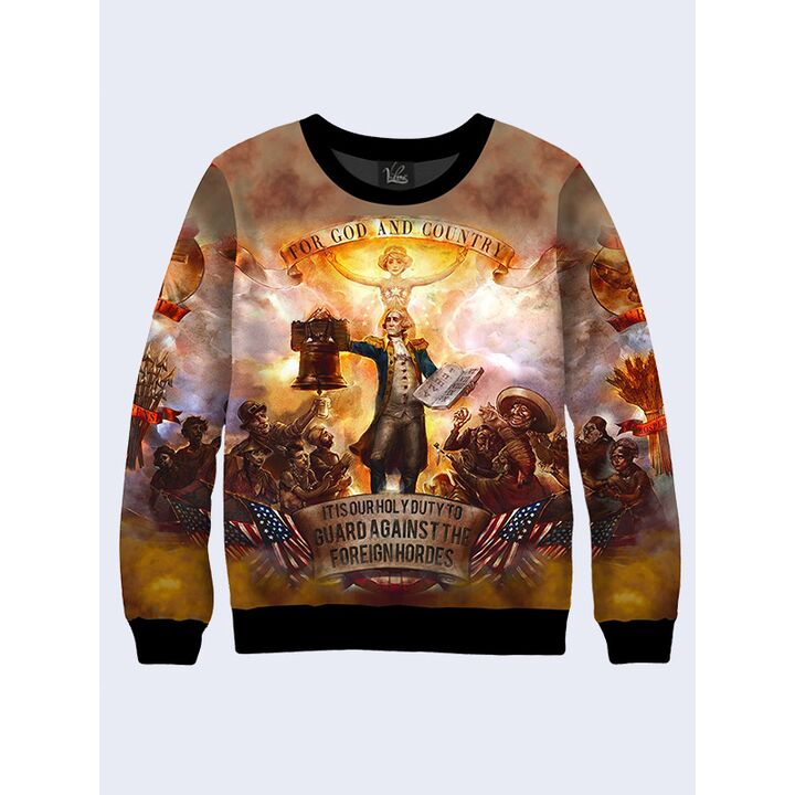 Мужской Свитшот For god and country