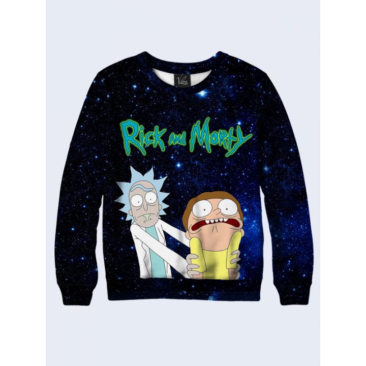 Мужской Свитшот Сериал Рик и Морти