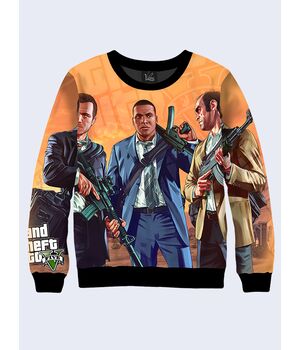 Свитшот Игра ГТА 5 персонажи