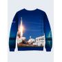 Мужской Свитшот SpaceX rocket launch
