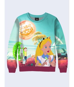 Свитшот Rick, Morty and Alice