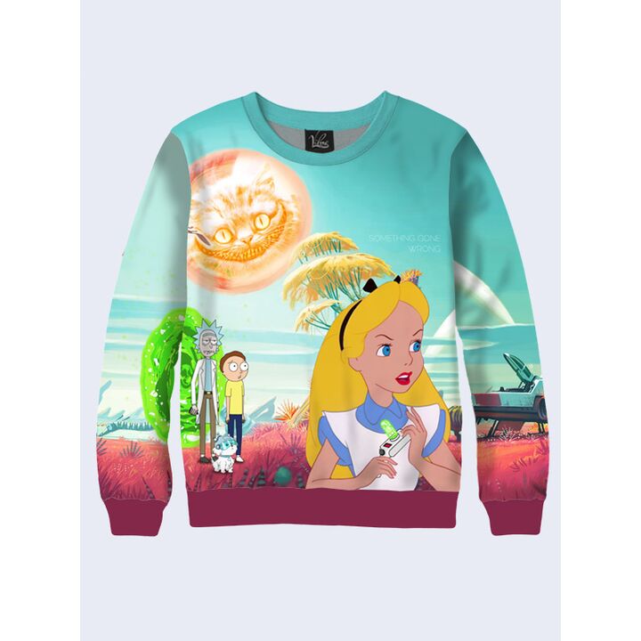 Мужской Свитшот Rick, Morty and Alice