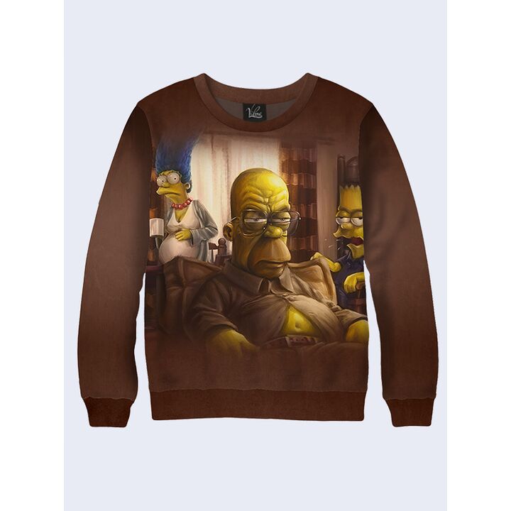 Мужской Свитшот Walter White Simpson