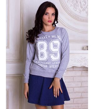 СВИТШОТ 89 СЕРЫЙ