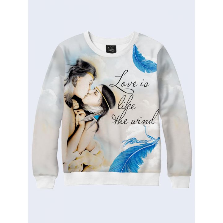 СВІТШОТ LOVE IS LIKE WIND