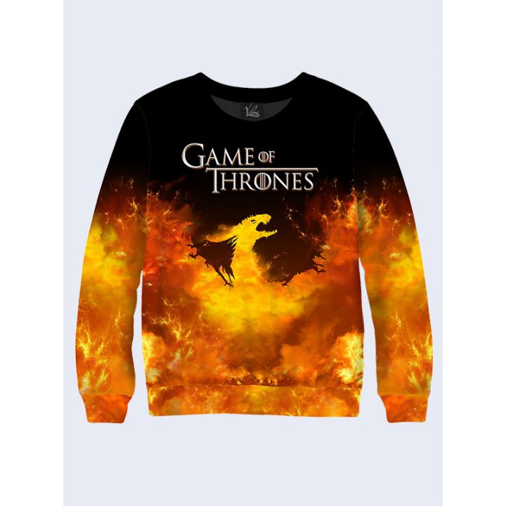 Мужской Свитшот Огонь драконов Игра престолов