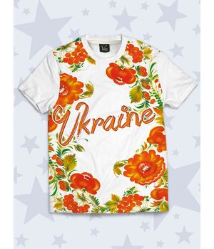 Футболка Україна квіти