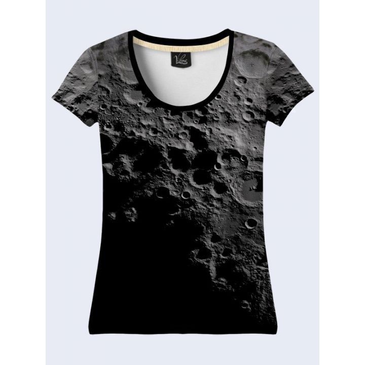 Женская Футболка Moon surface