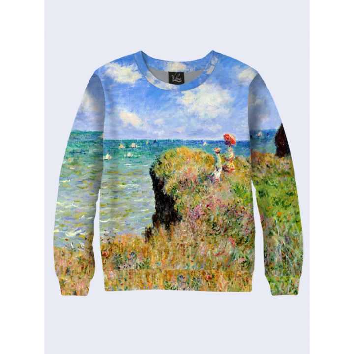 Мужской Свитшот Monet The Cliff Walk at Pourville