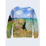 Мужской Свитшот Monet The Cliff Walk at Pourville