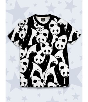 Футболка Many pandas