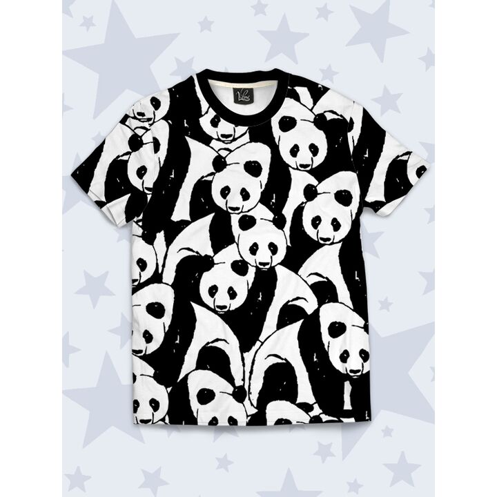 Футболка Many pandas