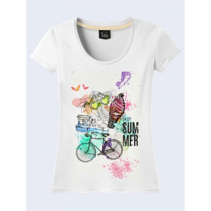 Женская Футболка Enjoy summer