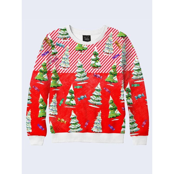 Мужской Свитшот Christmas trees